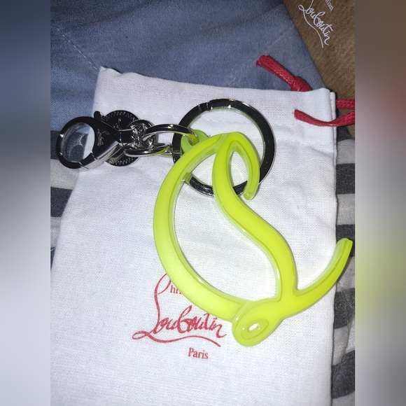 Christian Louboutin Keychain Fluorescent Yellow - Picture 2 of 4
